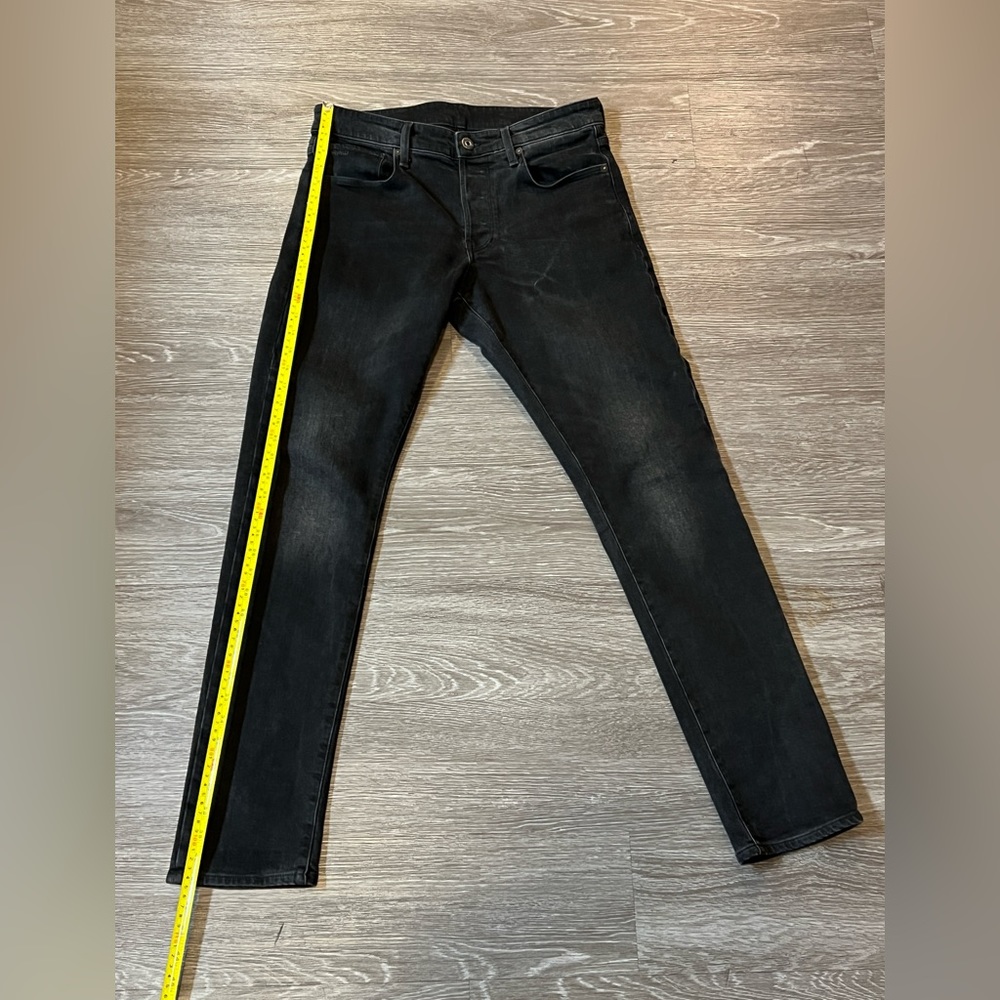 G-Star Raw Men's 3301 Straight Tapered Fit Jean Faded Charcoal 33x34